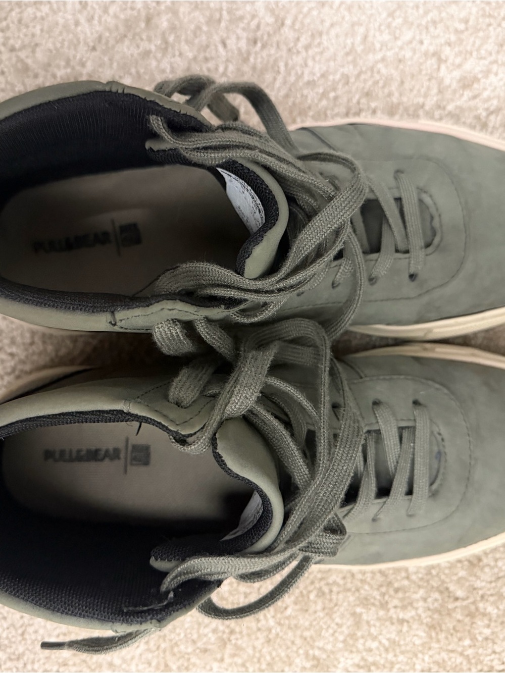 Pull&Bear Men’s Green High Top Sneakers Size 42 / US 9